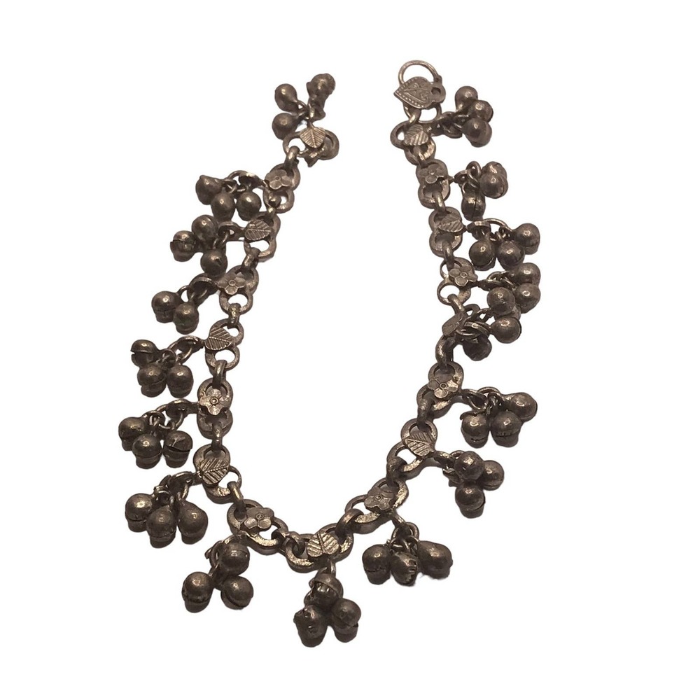 Vintage Cha Cha‎ Silver Tone Anklet Bracelet